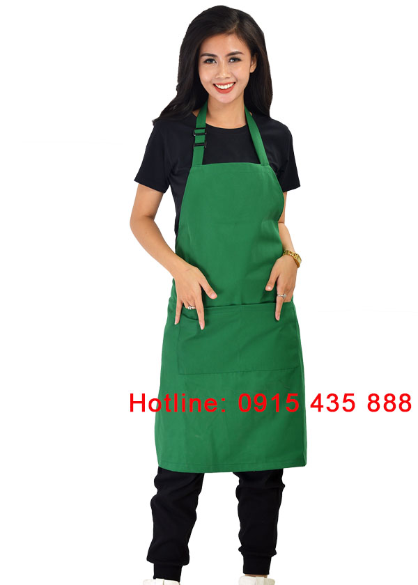 Tạp dề xanh lá  | Tap de xanh la
